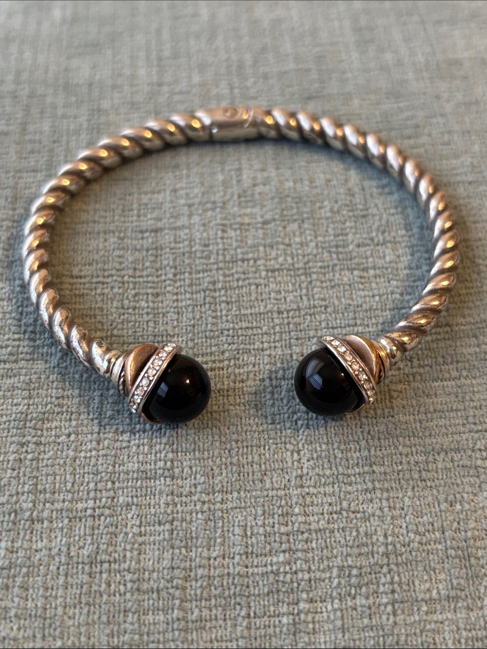 Brighton Neptune’s Ring Black Agate Bracelet
